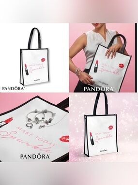 Pandora Limited Edition 2017 Make Today Sparkle Tote Shopping Bag NWOT